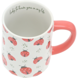 PAVILION GIFT *MUG-LUCKY LADYBUGS WHT 17OZ