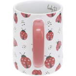 PAVILION GIFT *MUG-LUCKY LADYBUGS WHT 17OZ