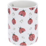 PAVILION GIFT *MUG-LUCKY LADYBUGS WHT 17OZ