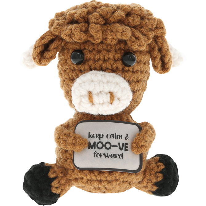 PAVILION GIFT HIGHLAND COW-MINI CRICHETED