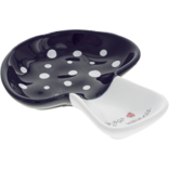 PAVILION GIFT DISH-HAPPINESS MUSHROOM DK BLUE