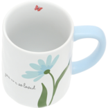 PAVILION GIFT *MUG-LOVED FLOWERS WHT 17OZ