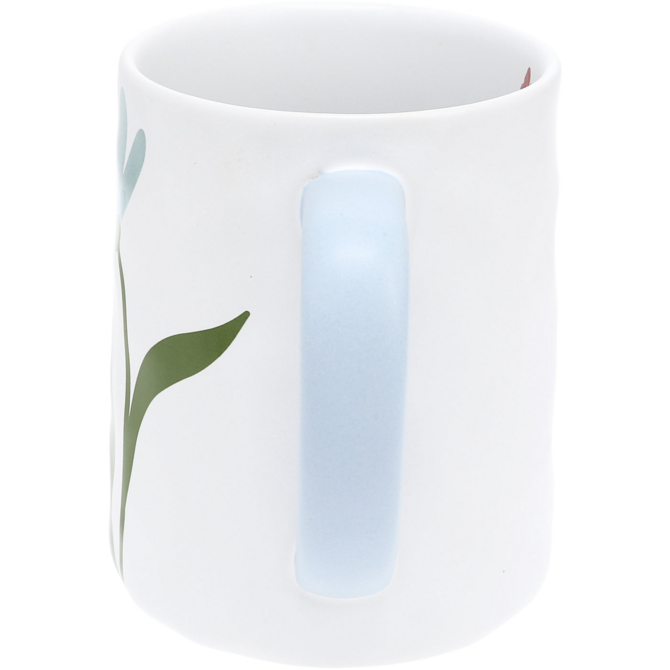 PAVILION GIFT *MUG-LOVED FLOWERS WHT 17OZ