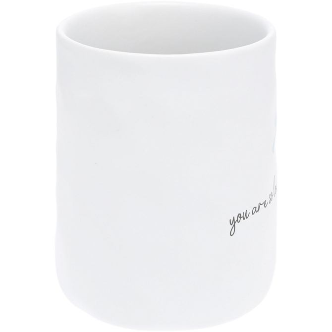 PAVILION GIFT *MUG-LOVED FLOWERS WHT 17OZ