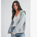 AEMI + CO Hood-Striped Zip