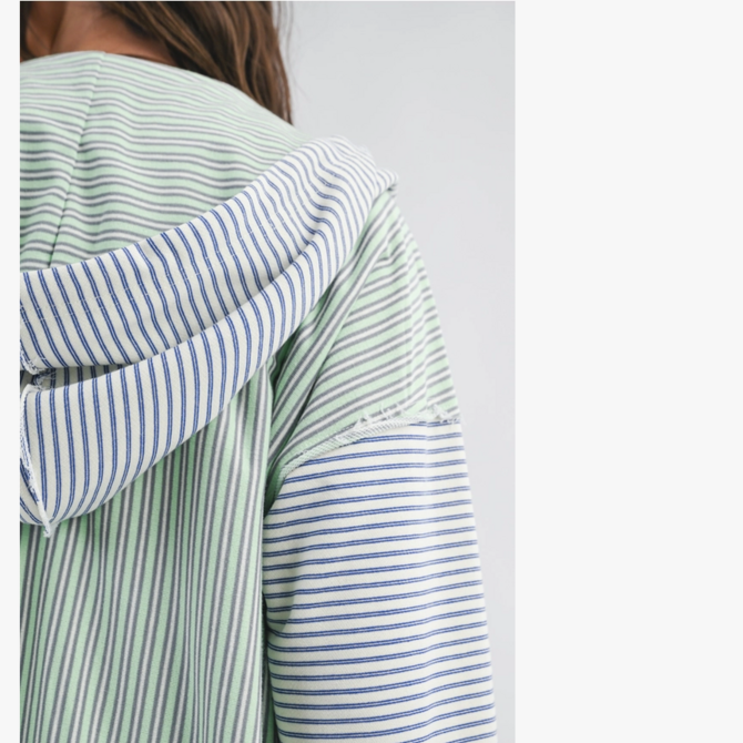 AEMI + CO Hood-Striped Zip