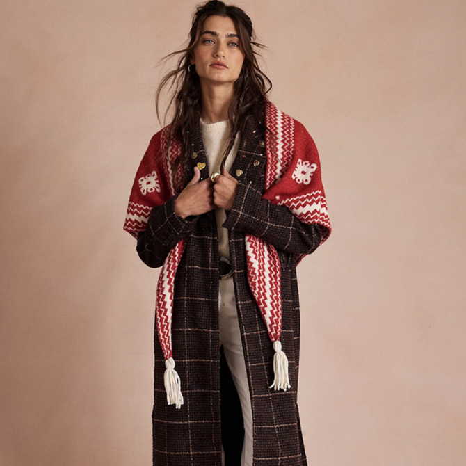 FREE PEOPLE Shawl-Over The Coat