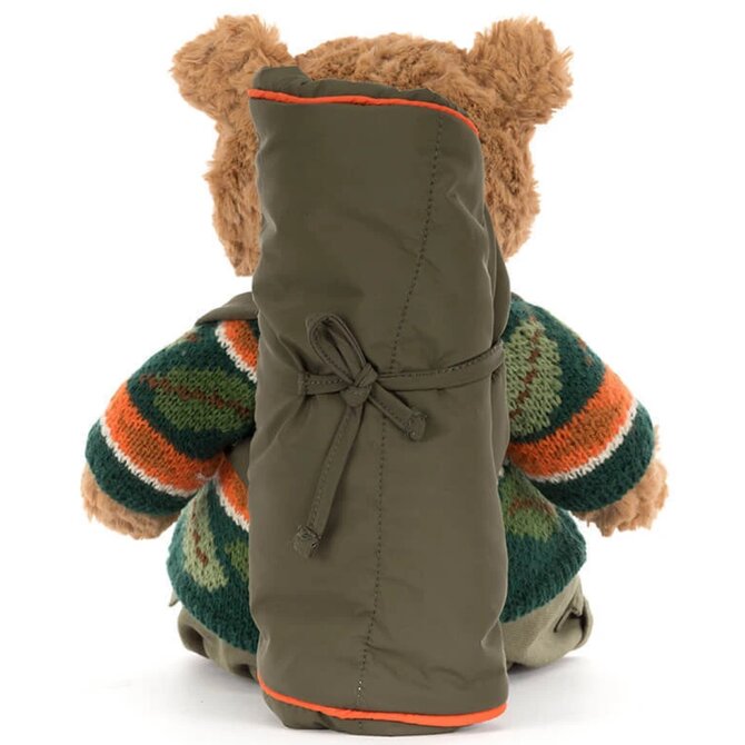 Jelly Cat Inc BARTHOLOMEW BEAR HIKING OUTFIT