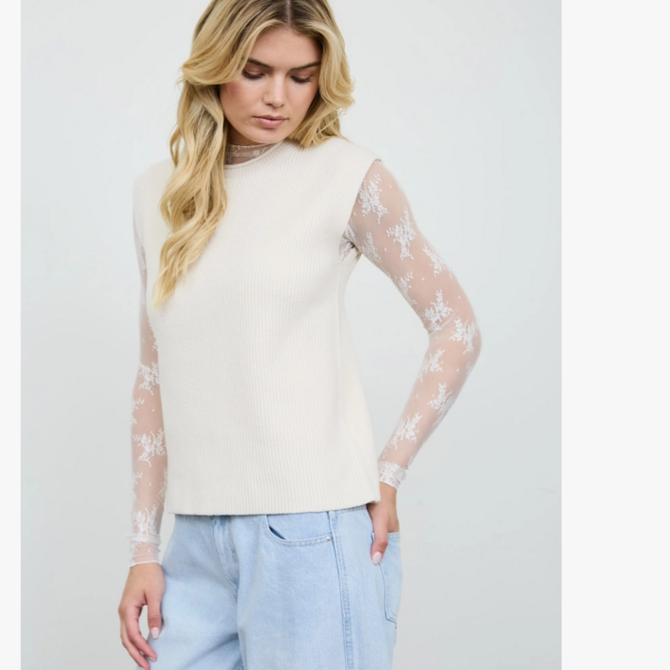 Blu Pepper Sweater-Raw Mockneck Dolman s/s