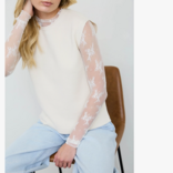 Blu Pepper Sweater-Raw Mockneck Dolman s/s