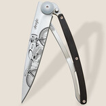 DEEJO KNIFE-EBONY WD/CAFE RACER