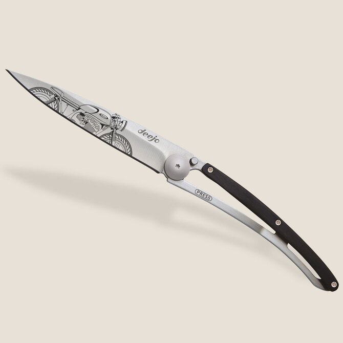 DEEJO KNIFE-EBONY WD/CAFE RACER