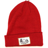 Sanborn Souvenir Co. Inc. BEANIE-RED/PTCH MOOSE/TREES CO