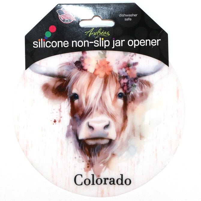 ANDREAS JAR OPNR-HIGHLAND COW CO SILICONE