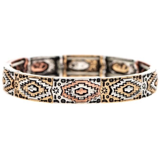 Rain Jewelry Collection BR-AZTEC WESTERN MTL