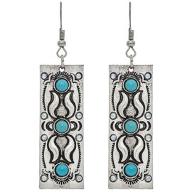 Rain Jewelry Collection E-SOUTHWEST BAR/TQ DOTS
