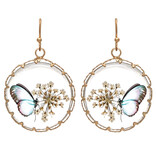 Rain Jewelry Collection E-FLOWER/BFLY PRESSED RND