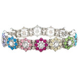 Rain Jewelry Collection BR-FLOWER RHSTN MULTI