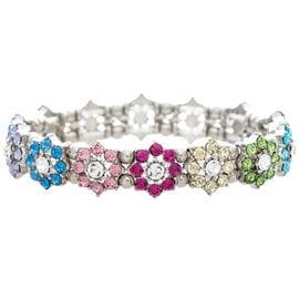Rain Jewelry Collection BR-FLOWER RHSTN MULTI