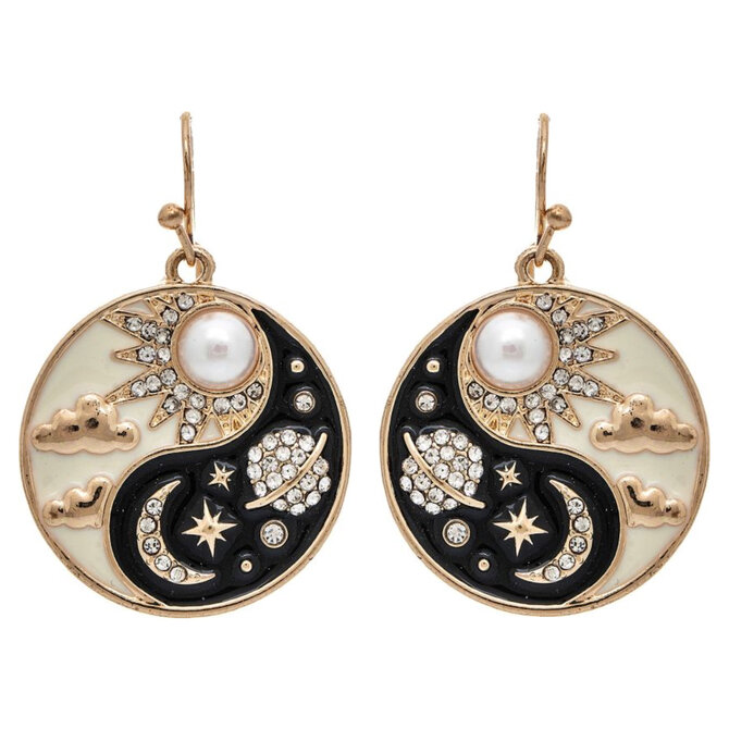 Rain Jewelry Collection E-YIN YANG DAY/NIGHT SKY
