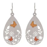 Rain Jewelry Collection E-FLOWER CUTOUT BRASS