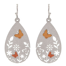 Rain Jewelry Collection E-FLOWER CUTOUT BRASS