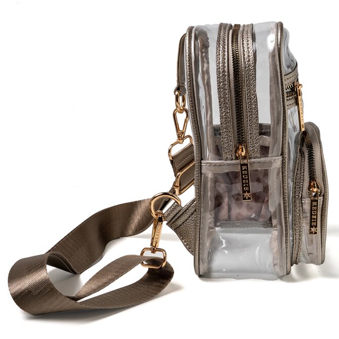 Dm Merchandising BAG-SLING BACKSTAGE CHAMPAGNE/CLEAR