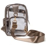 Dm Merchandising BAG-SLING BACKSTAGE CHAMPAGNE/CLEAR