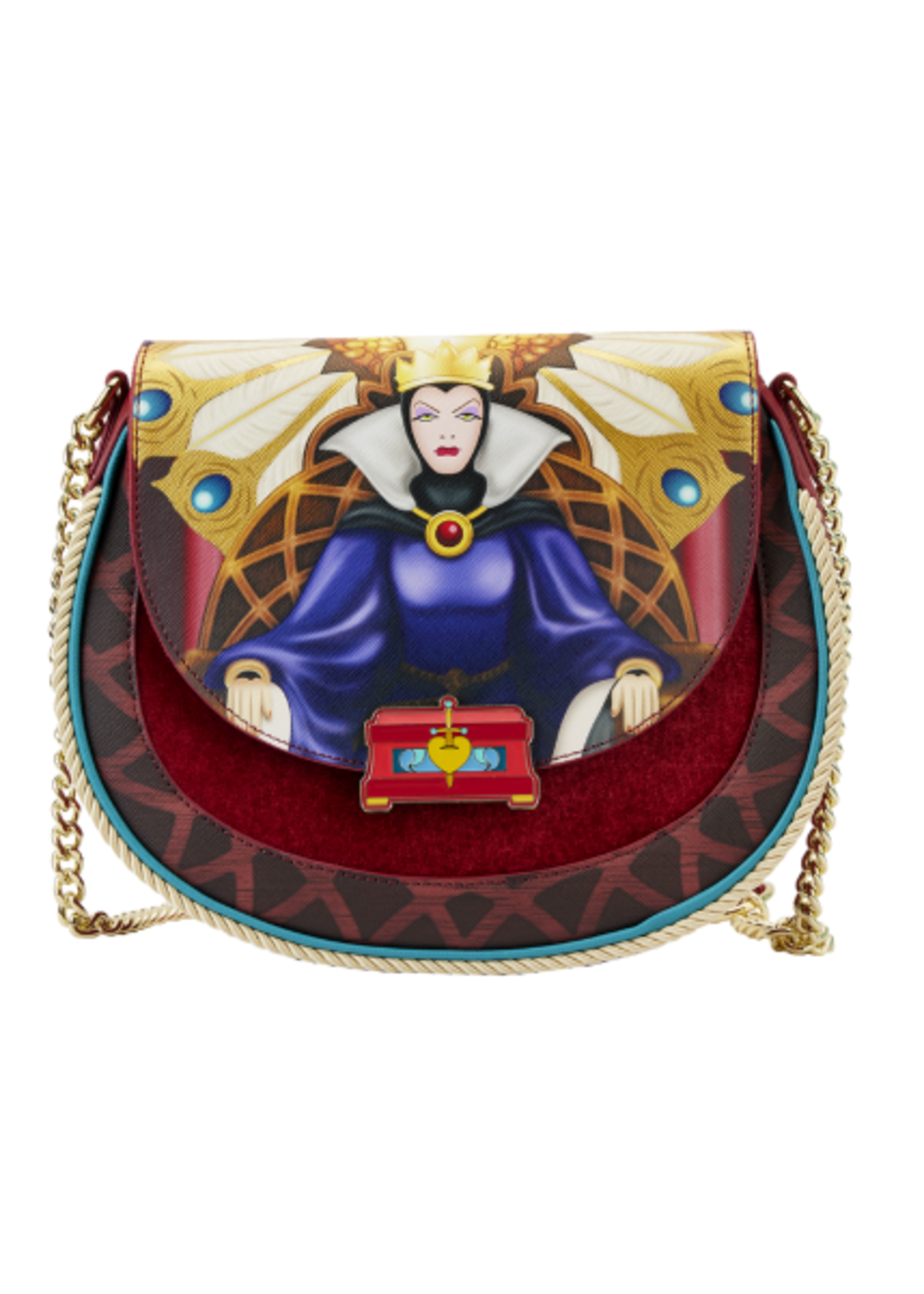 Loungefly LOUNGEFLY DISNEY SNOW WHITE EVIL QUEEN THRONE CROSSBODY BAG