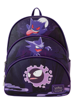 LOUNGEFLY POKEMON GENGAR EVO TRIPLE PK BACKPACK