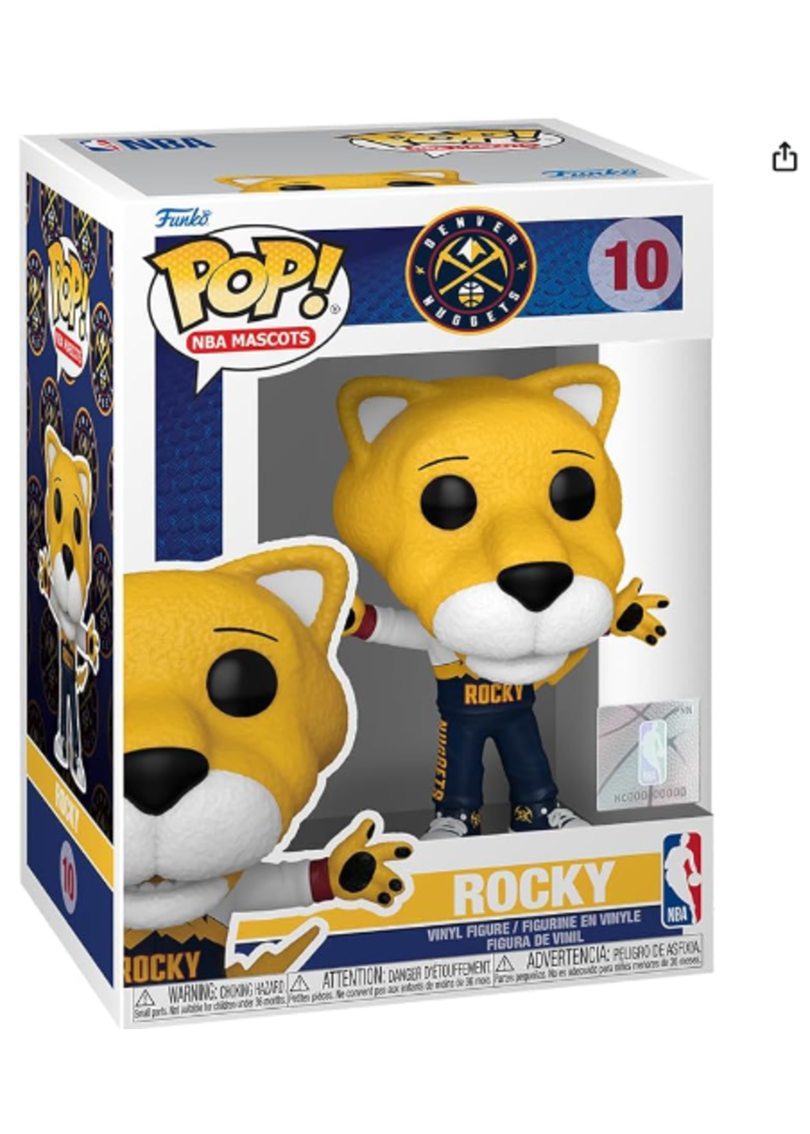 Funko POP POP BNA MASCOTS 10 - DENVER ROCKY