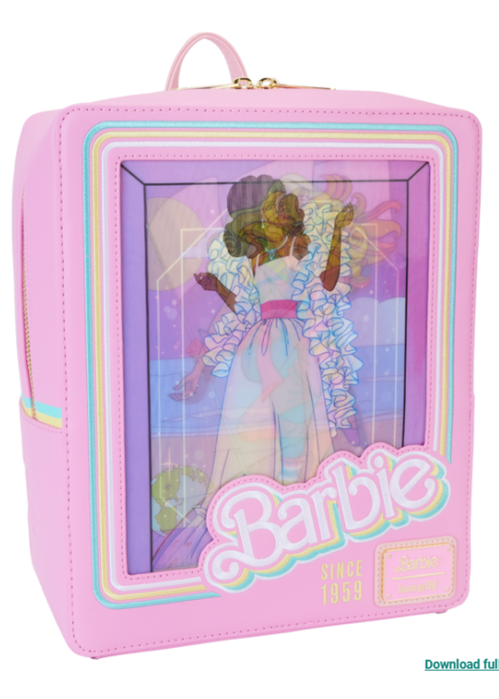Loungefly LOUNGEFLY BARBIE DOLL TRIPLE LENTICULAR BACKPACK 65TH ANN.