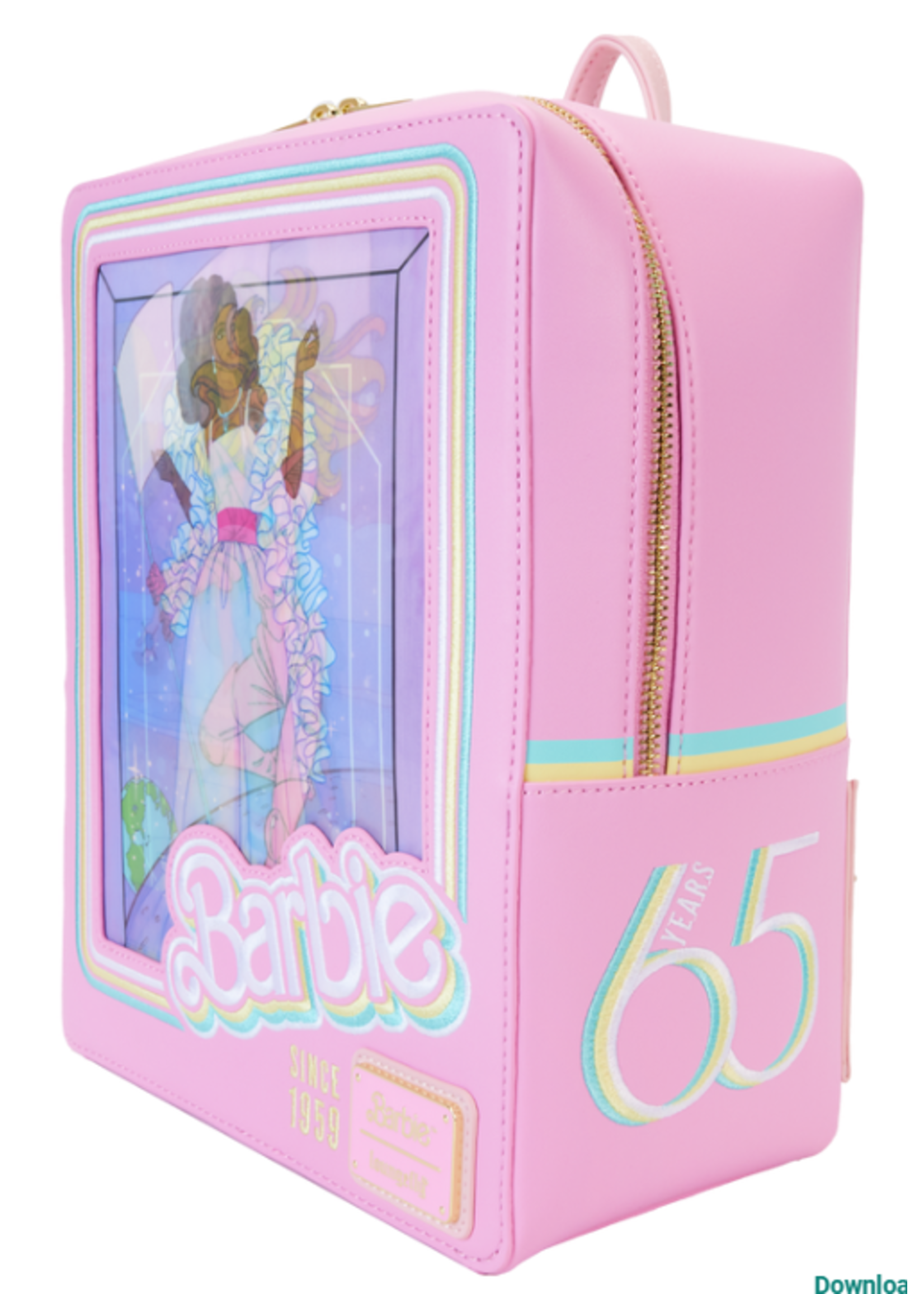 Loungefly LOUNGEFLY BARBIE DOLL TRIPLE LENTICULAR BACKPACK 65TH ANN.