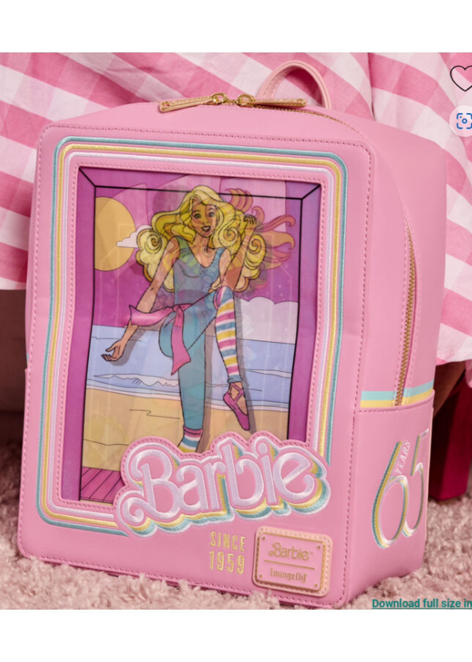 Loungefly LOUNGEFLY BARBIE DOLL TRIPLE LENTICULAR BACKPACK 65TH ANN.