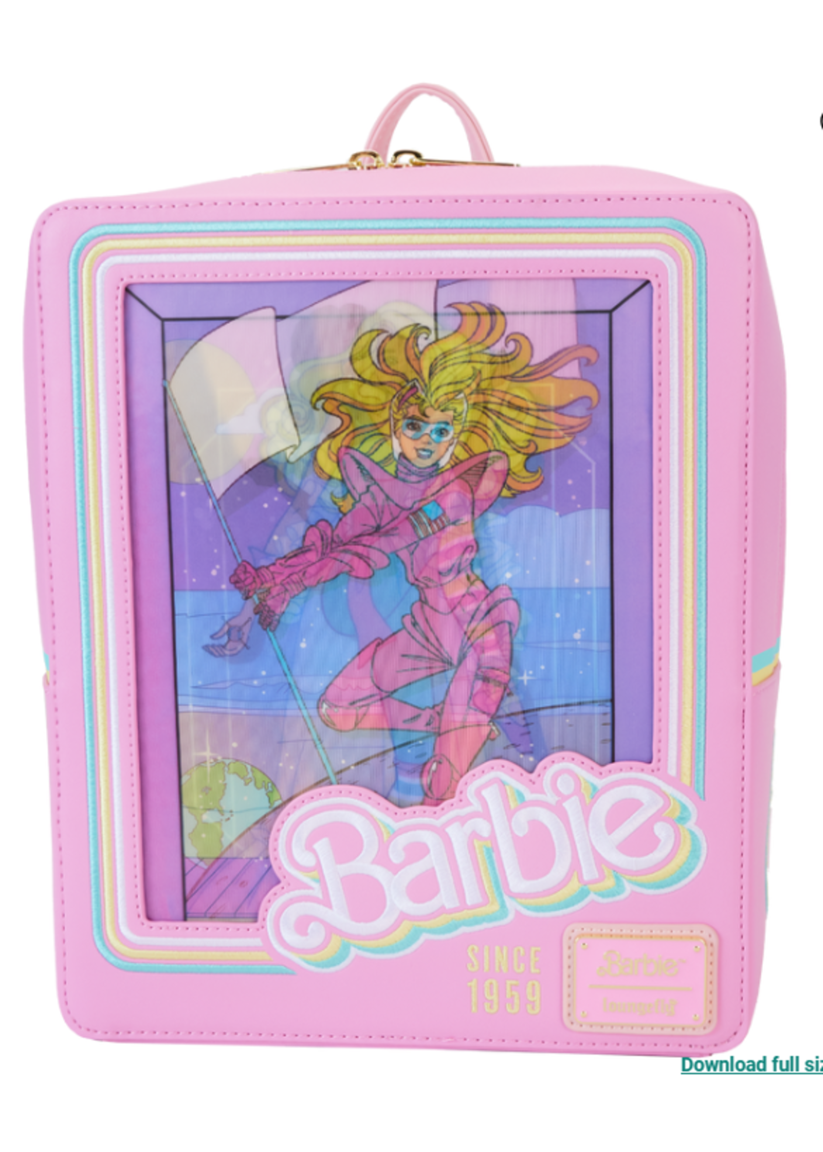 Loungefly LOUNGEFLY BARBIE DOLL TRIPLE LENTICULAR BACKPACK 65TH ANN.