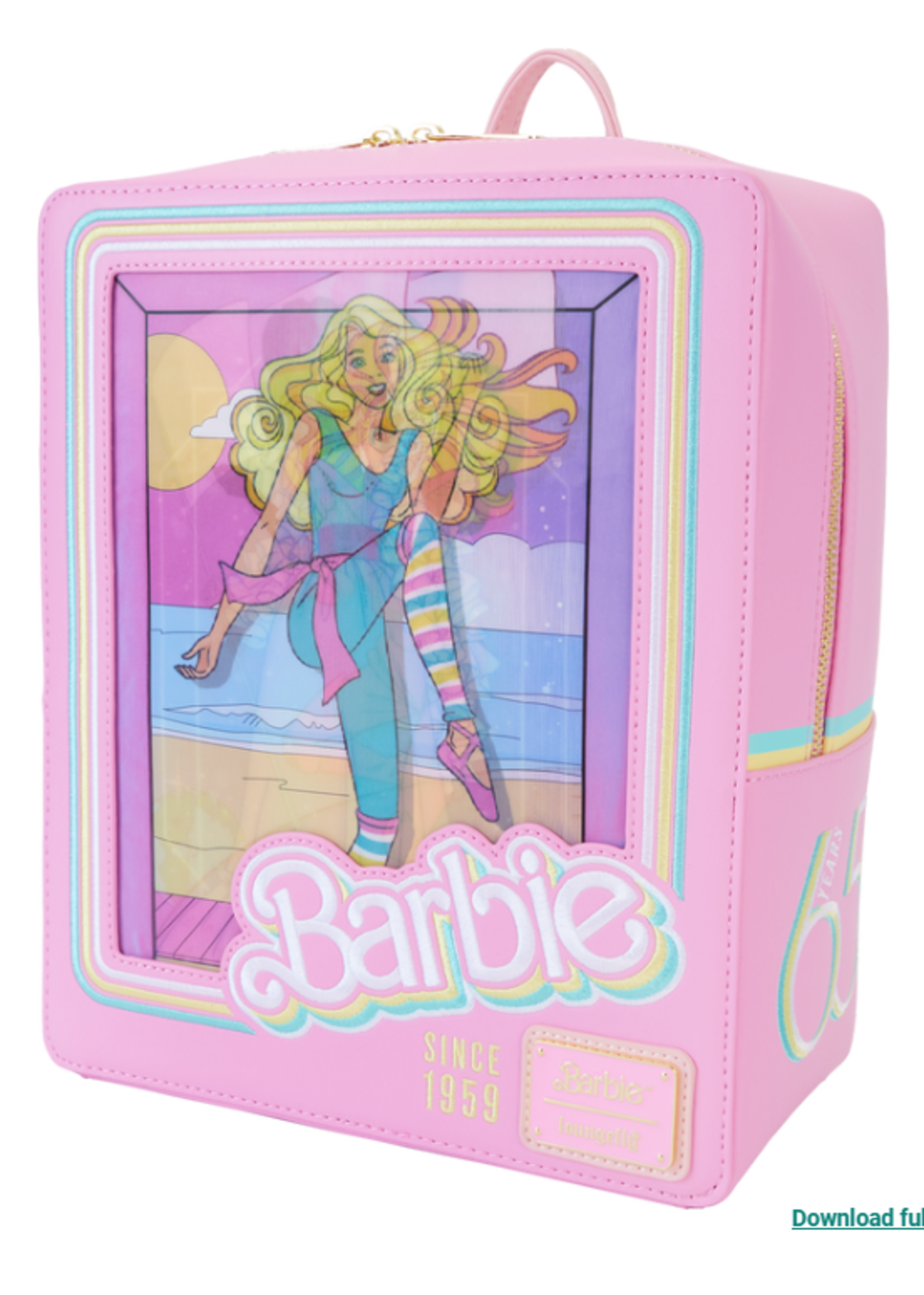 Loungefly LOUNGEFLY BARBIE DOLL TRIPLE LENTICULAR BACKPACK 65TH ANN.