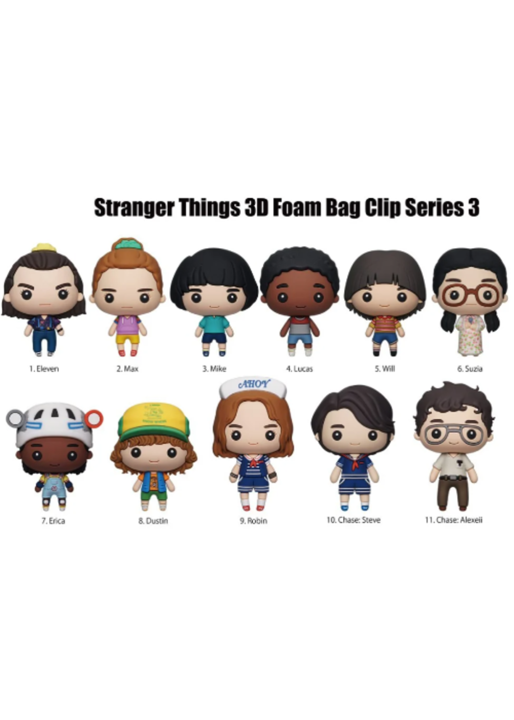 3D FOAM BAG CLIP STRANGER THINGS SERIES 3