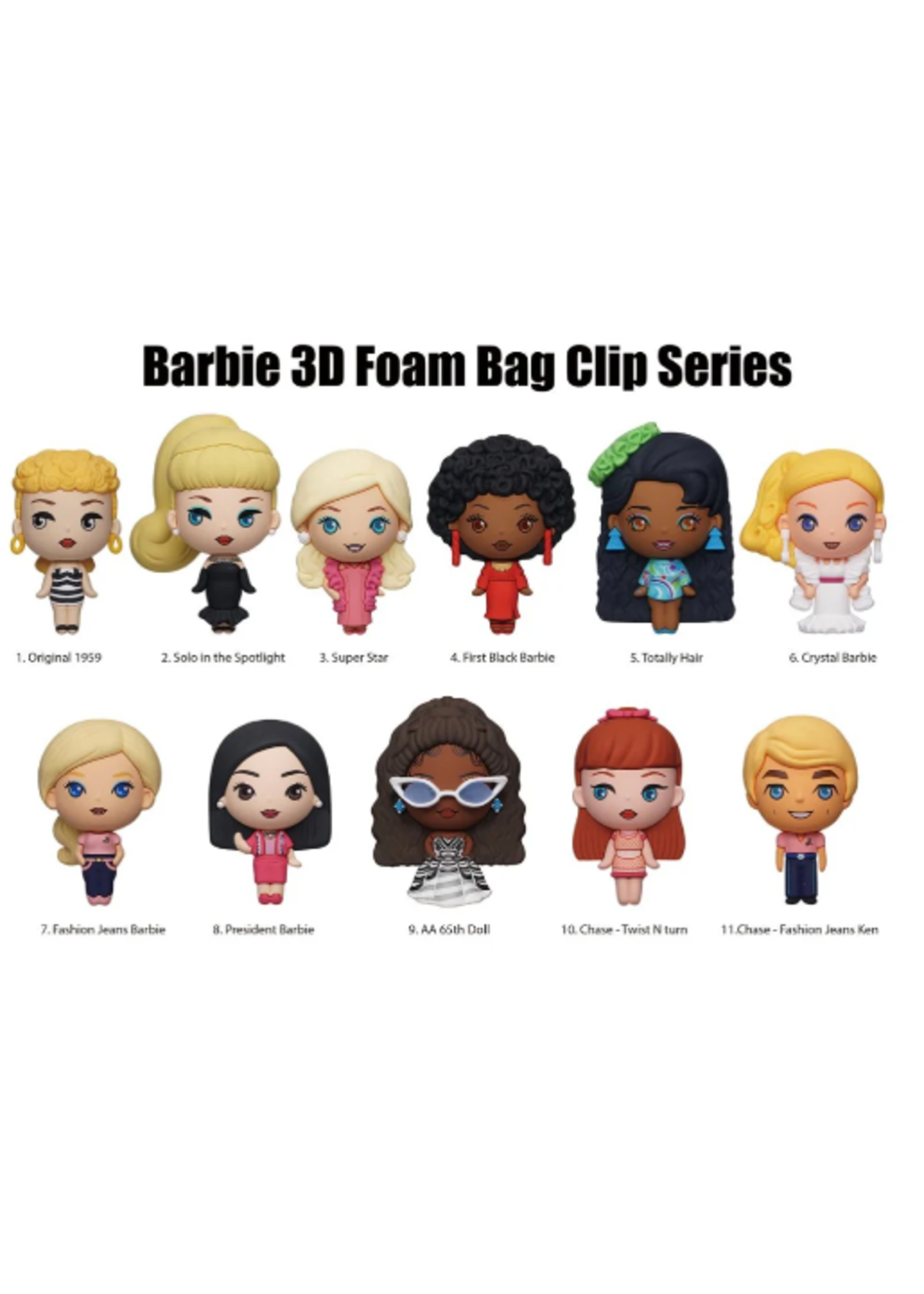 3D FOAM BAG CLIP BARBIE SERIES 1