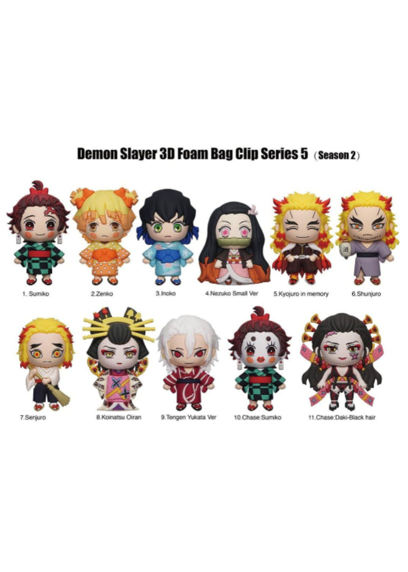 3D FOAM BAG CLIP DEMON SLAYER SERIES 5