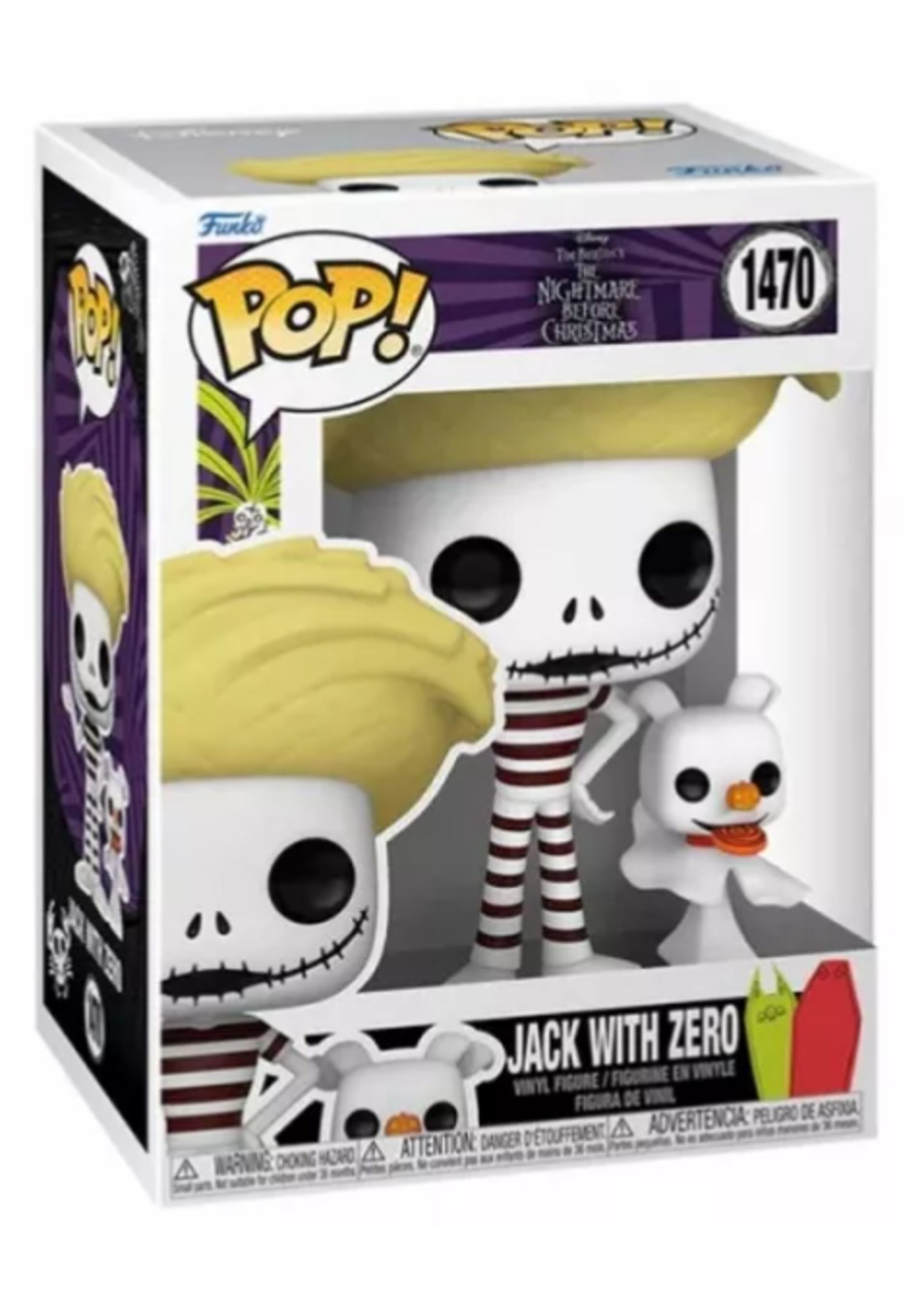 Funko POP POP THE NIGHTMARE BEFORE CHRISTMAS 1470 - JACK WITH ZERO