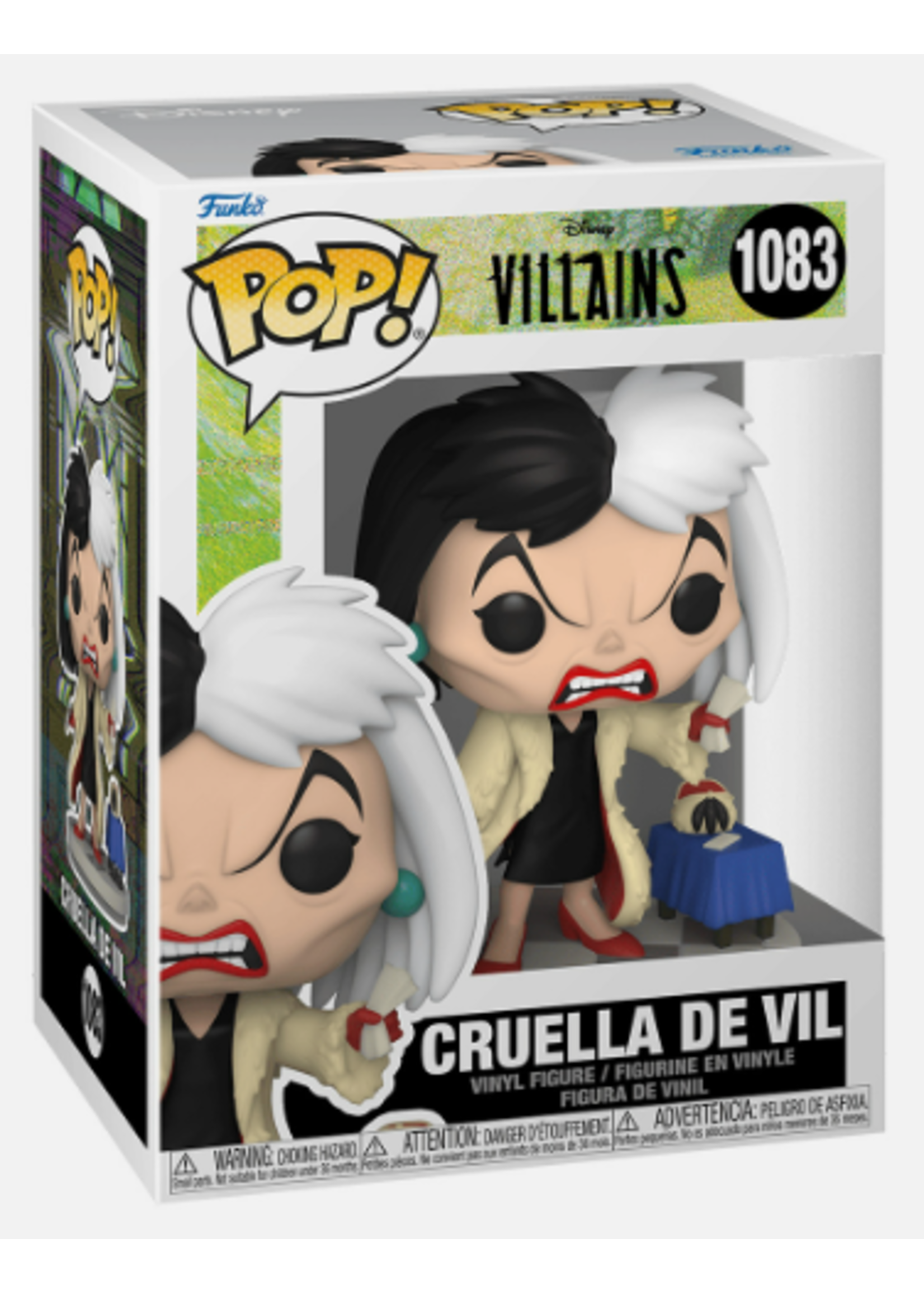 Funko POP POP VILLAINS 1083 - CRUELLA DE VIL