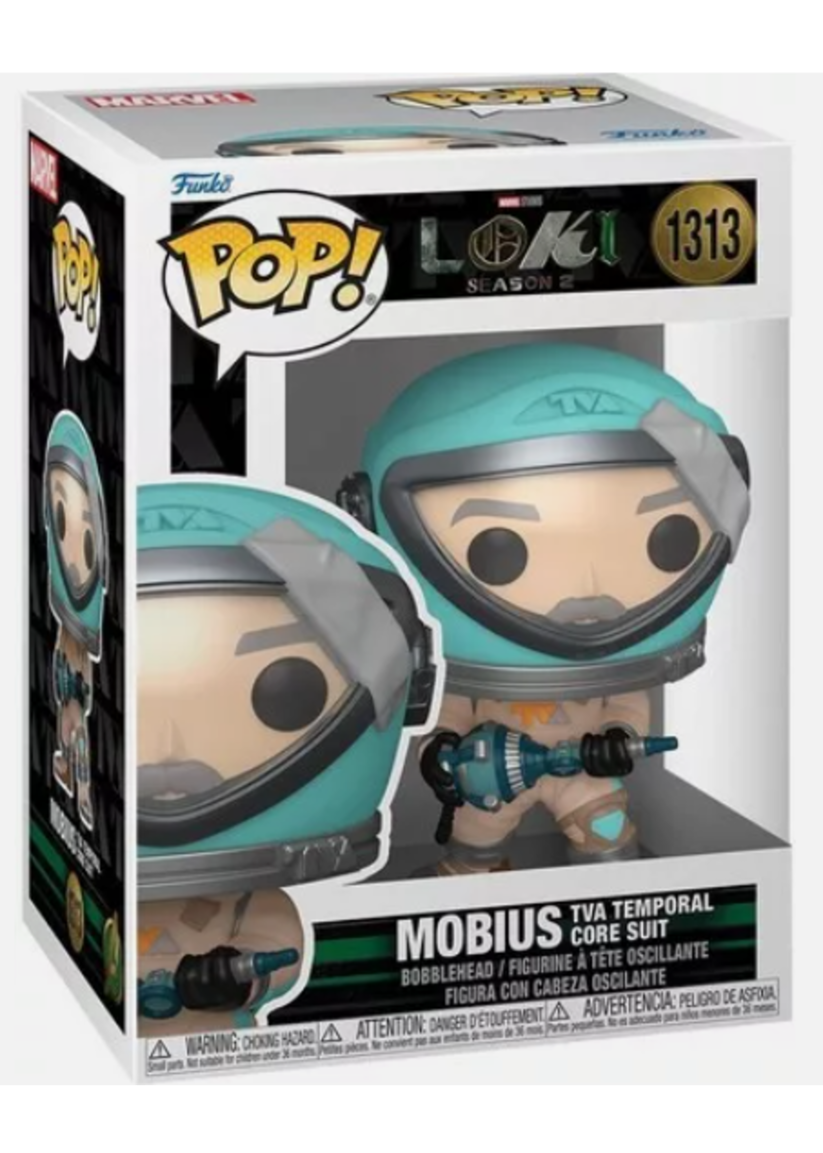 Funko POP POP LOKI 1313 - MOBIUS TVA TEMPORAL CORE SUIT