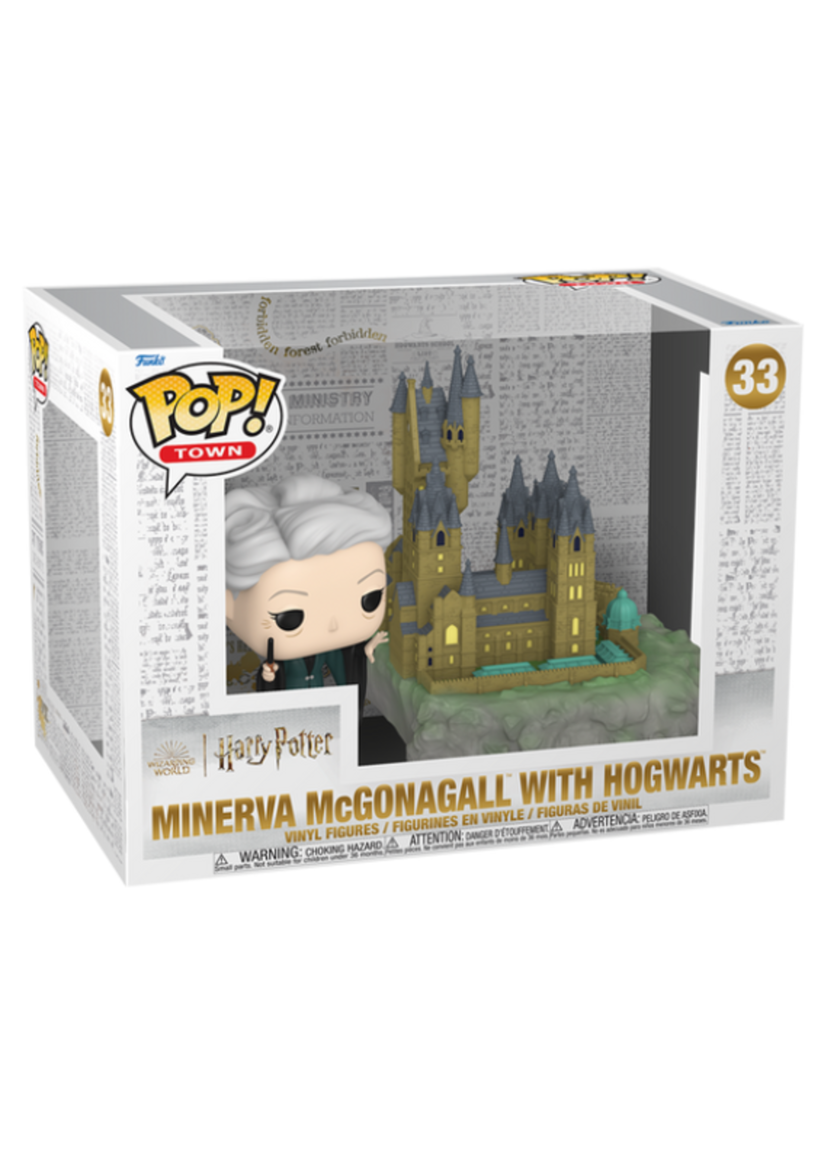 Funko POP POP TOWN HARRY POTTER 33 - MINERVA MCGONAGALL WITH HOGWARTS