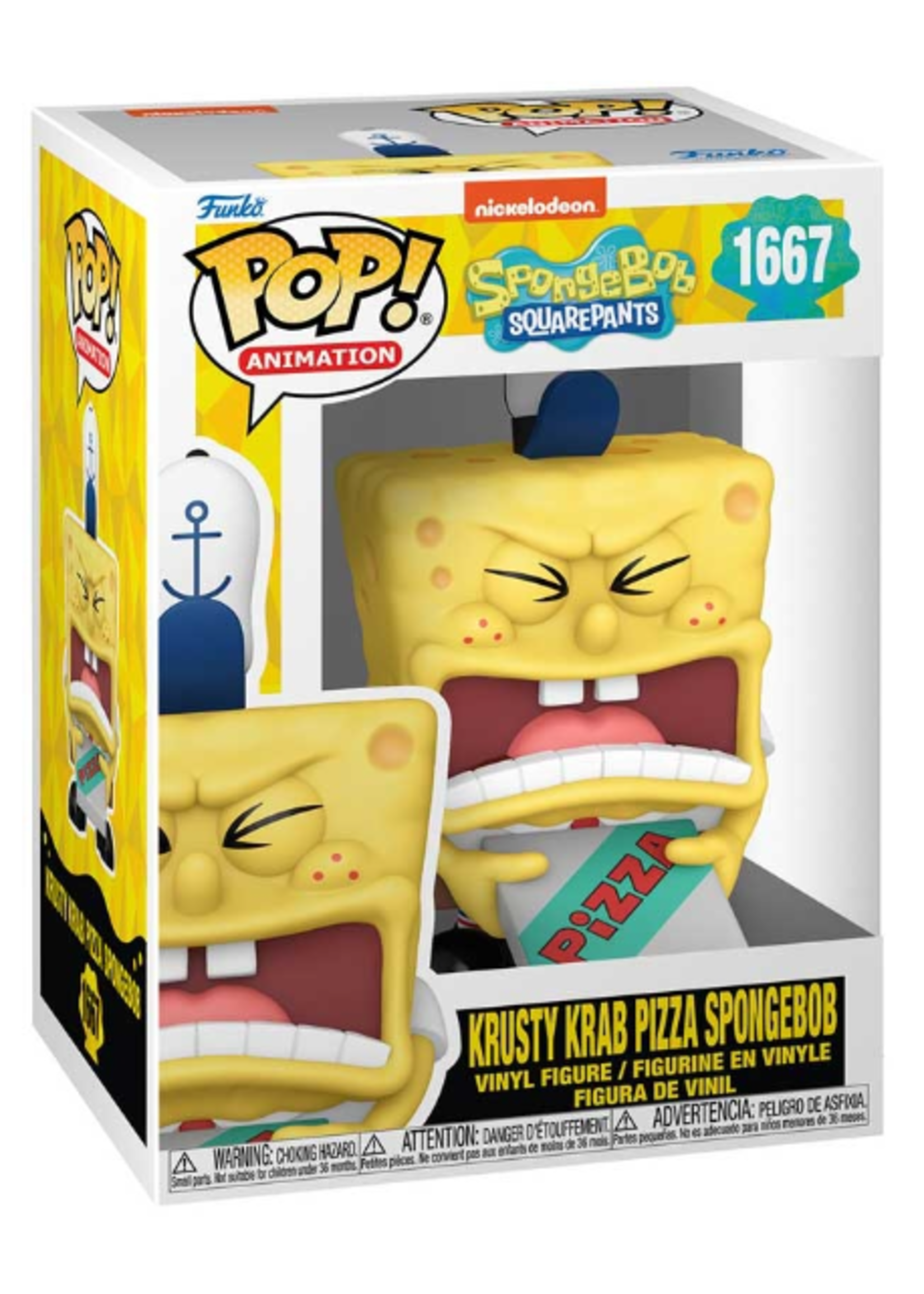 Funko POP POP SPONGEBOB SQUAREPANTS 1667 - KRUSTY CRAB PIZZA SPONGEBOB