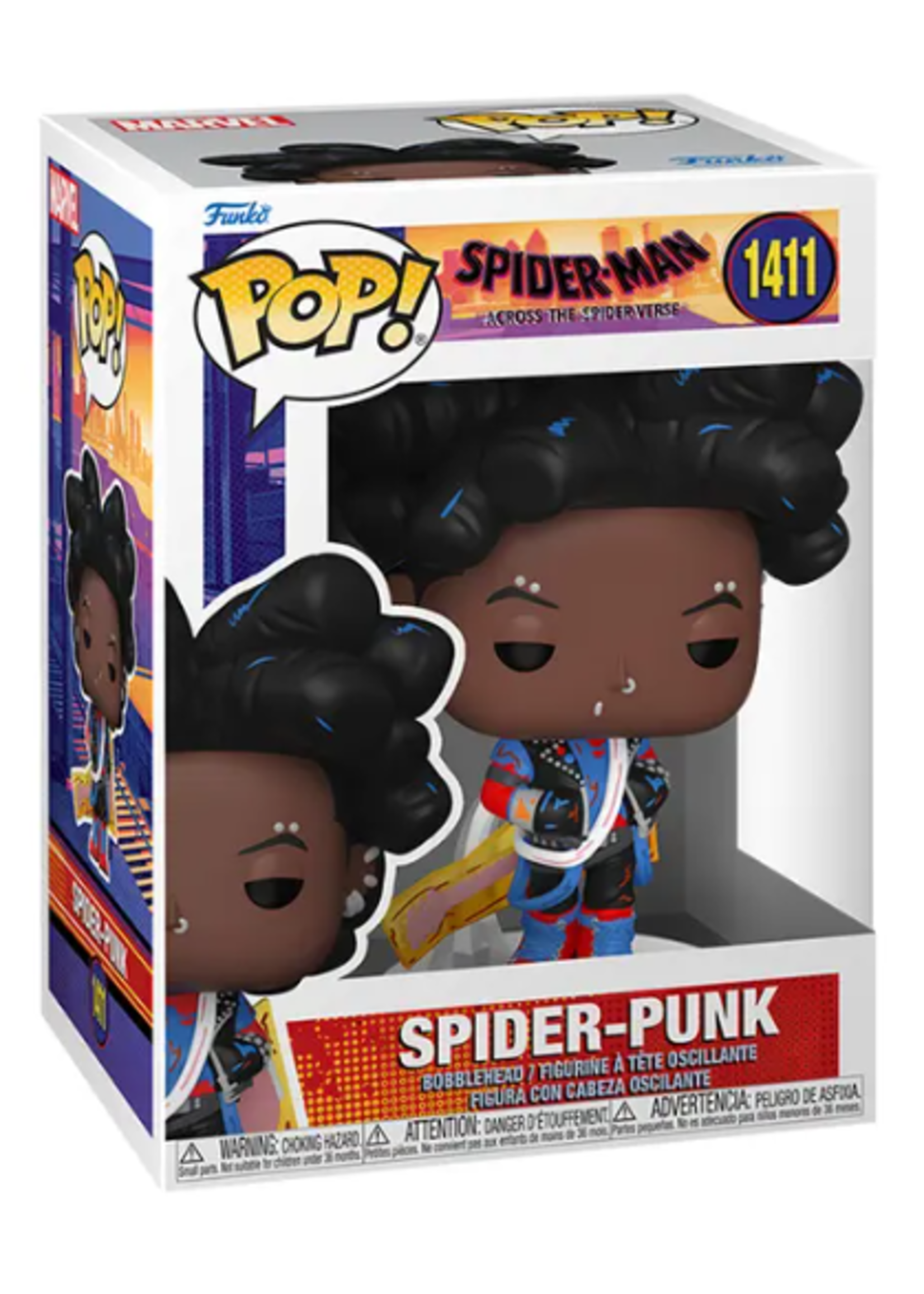 Funko POP POP MARVEL SPIDER-MAN ACROSS THE SPIDERVERSE 1411 - SPIDER-PUNK