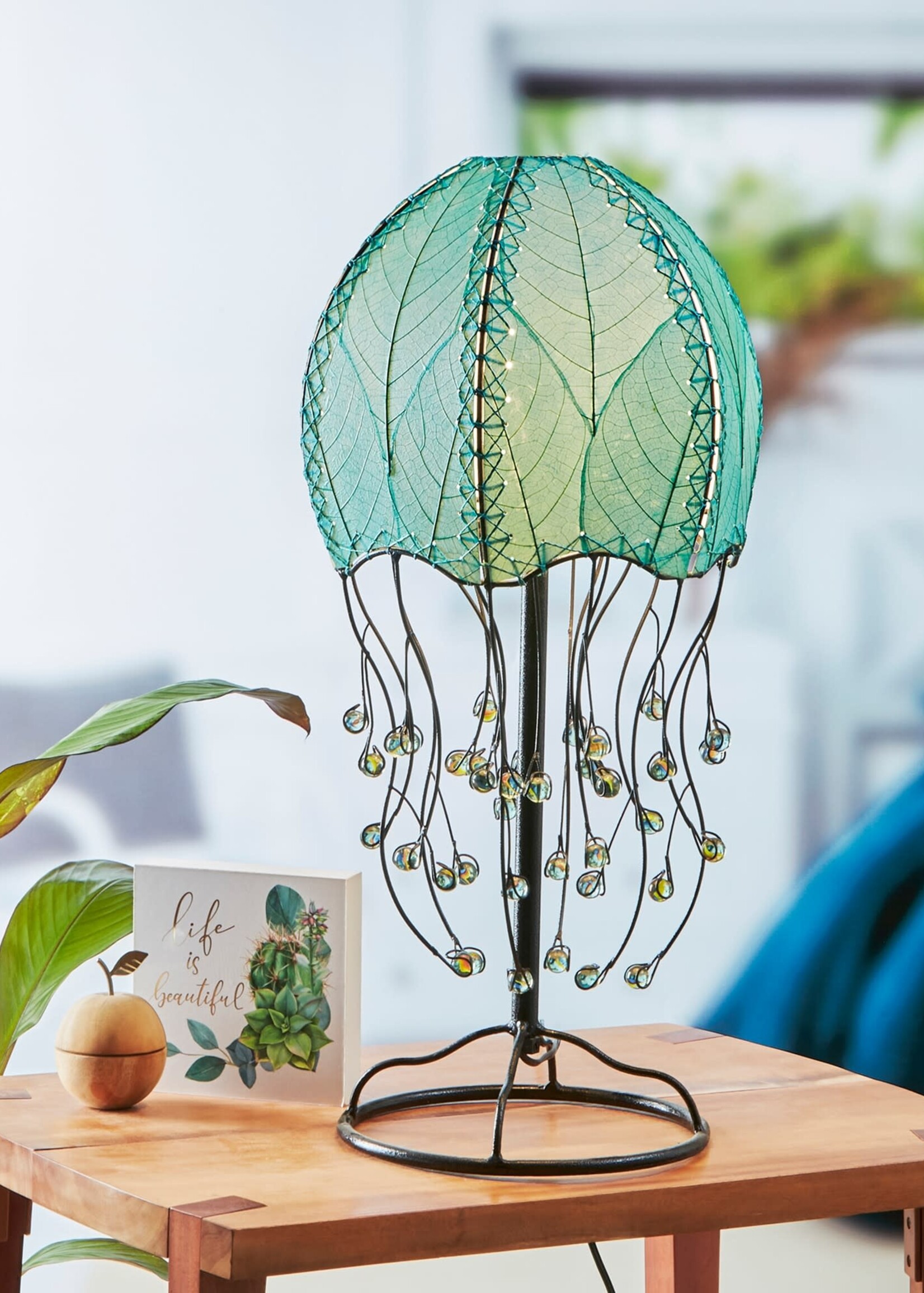 Jellyfish Table Leaf Lamp