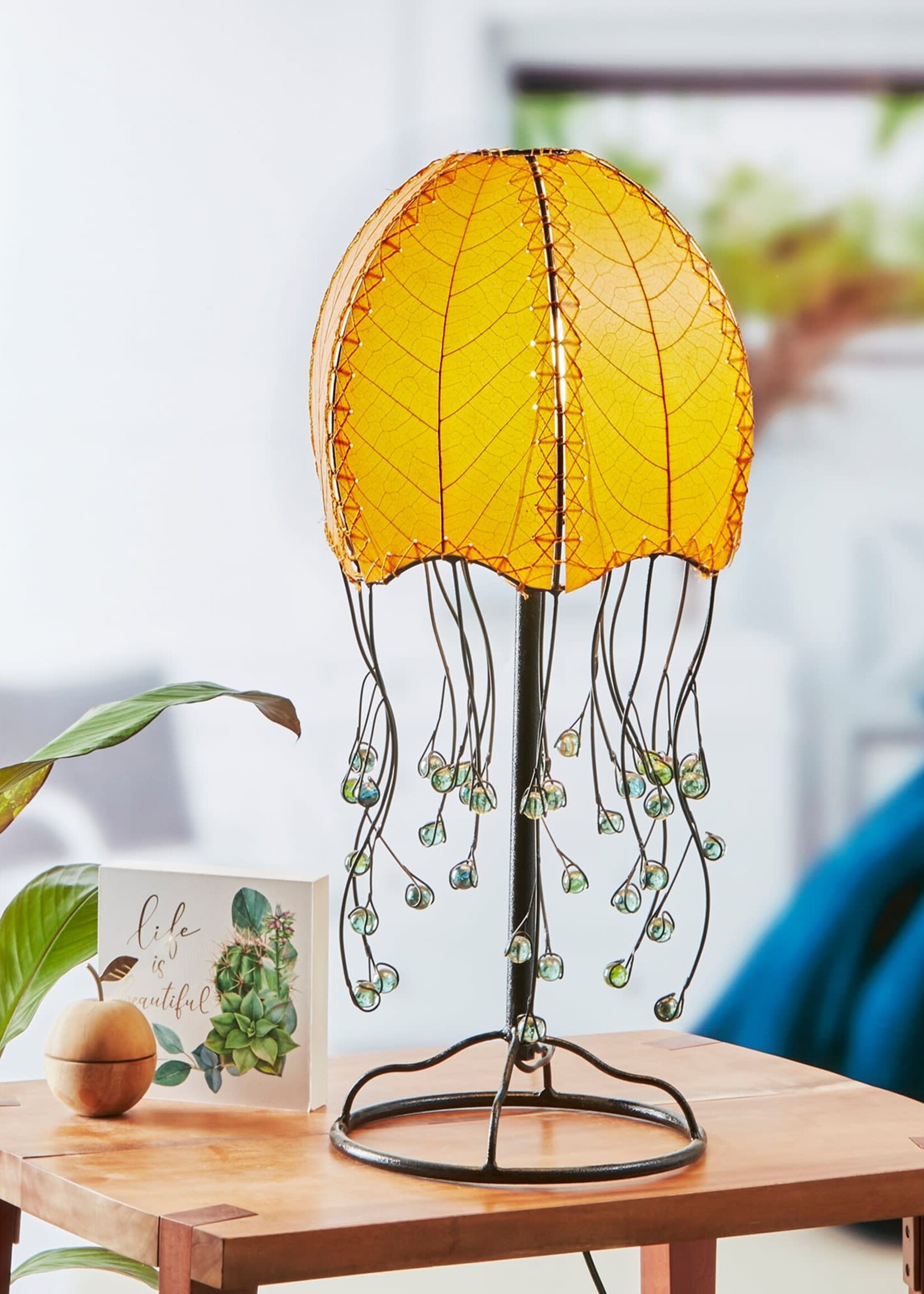 Jellyfish Table Leaf Lamp