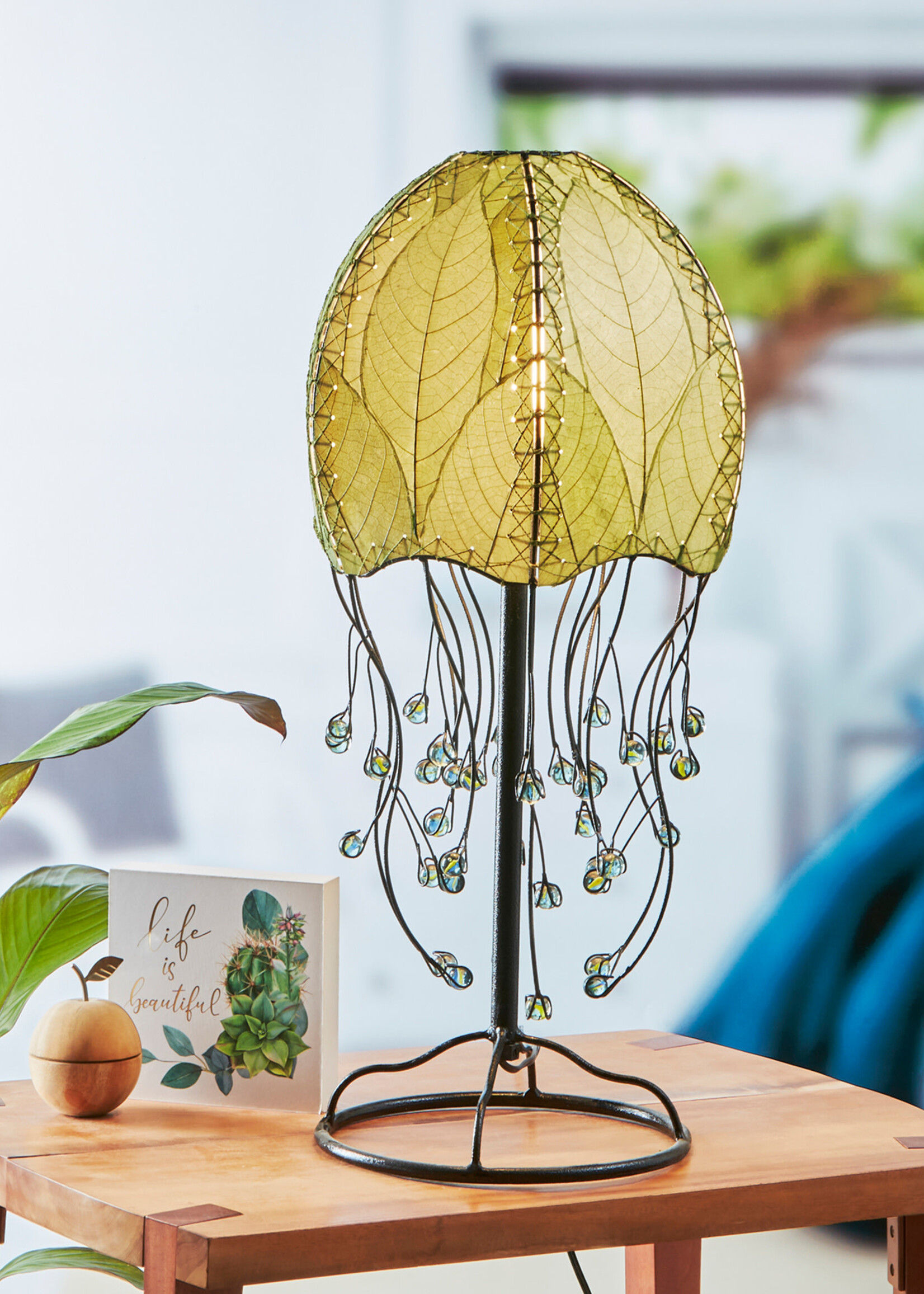 Jellyfish Table Leaf Lamp