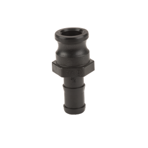 3/4" M-CAM TO 3/4" BARB, BLACK Banjo