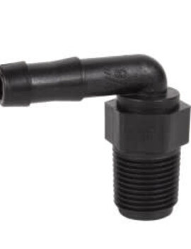 HOSE BARB 3/8" THD-3/8" BARB-90 DEGREE Banjo